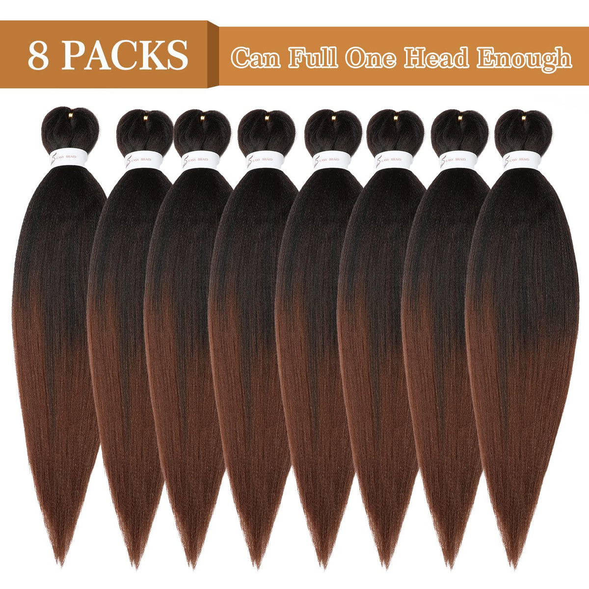 Ubeleco Ombre Braiding Hair 30in ideal for protective styles and color