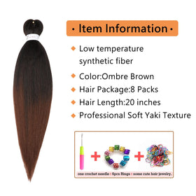 Ubeleco braiding hair 20inch soft yaki texture offers natural movement.