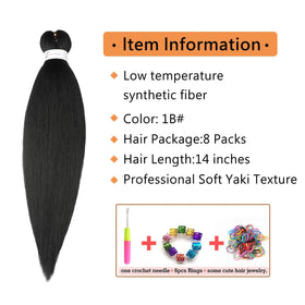 Ubeleco braiding hair with soft yaki texture, lightweight feel for natural blends.