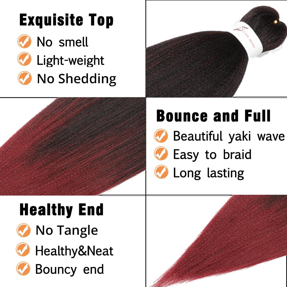ubeleco no itch braiding hair — comfortable wear during long sessions