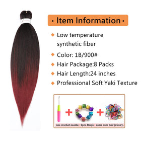 ubeleco soft yaki texture braiding hair — natural look and light feel for comfort
