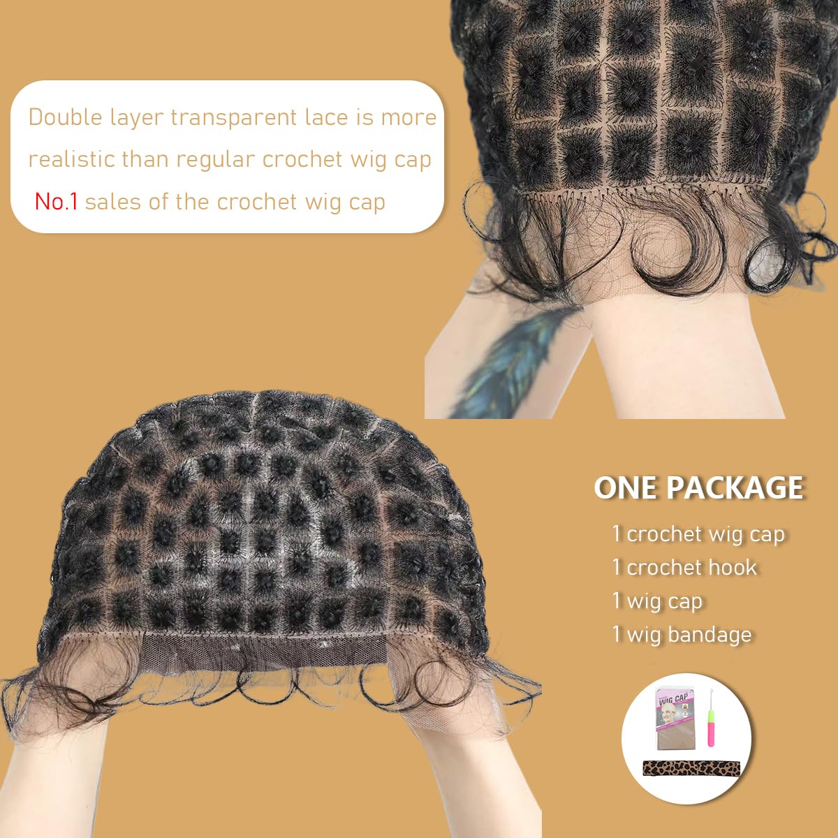 UCABEWEL DIY color-ready cap lets you customize looks with crochet colors and textures
