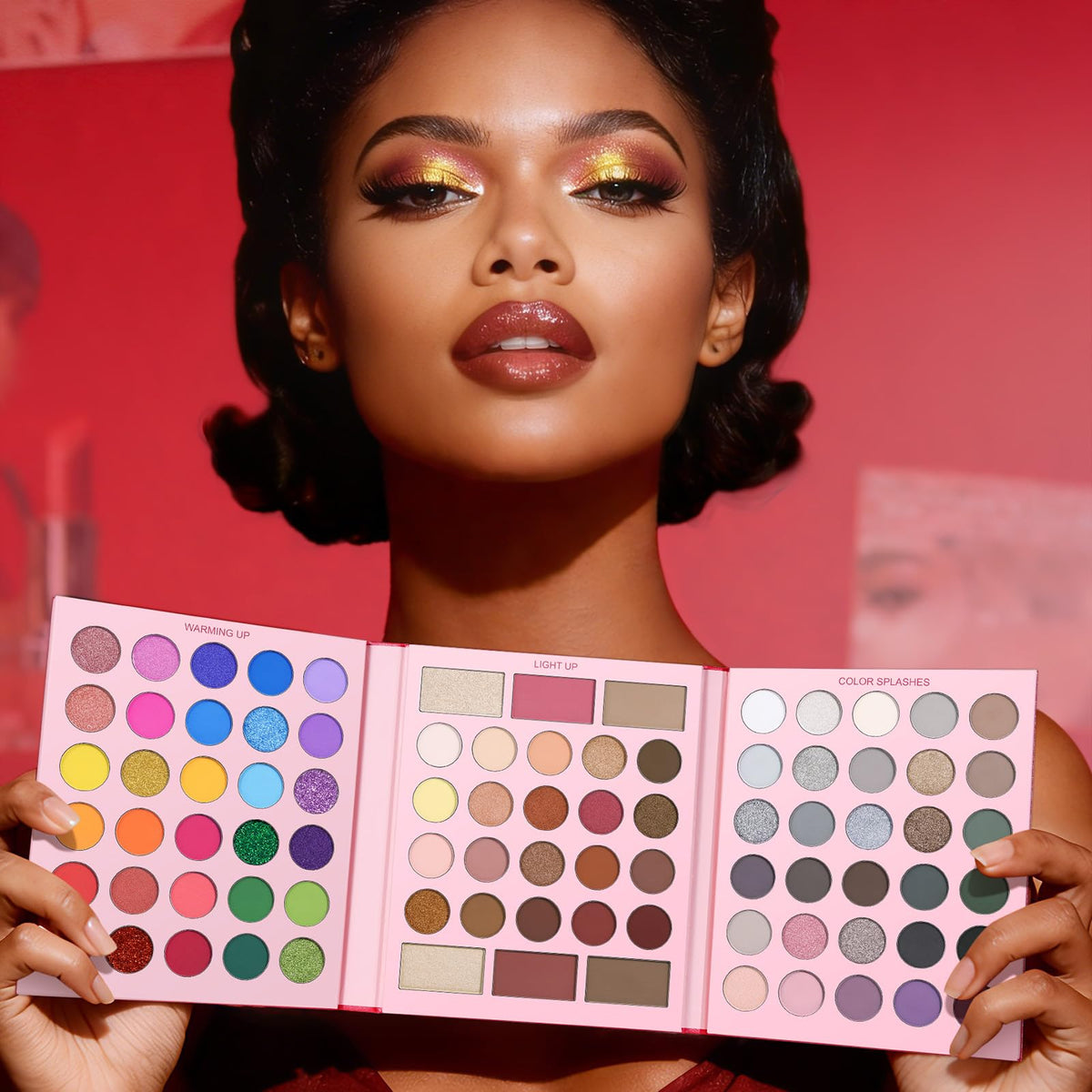 UCANBE 15-piece brush set enables seamless application across eyes and face.
