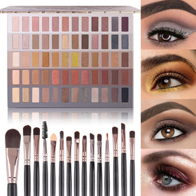 UCANBE 60 Colors Naked Eyeshadow Palette close-up for versatile daily looks.