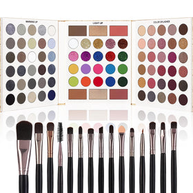 UCANBE 86-color eyeshadow palette with bold and neutral shades for versatile daily looks.