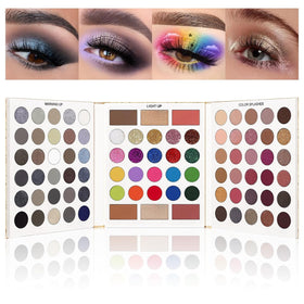UCANBE Eyeshadow Palette open to reveal 86 colors for versatile looks.