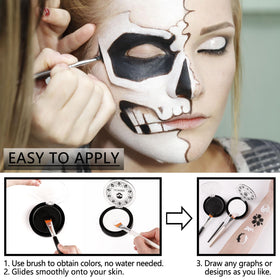 UCANBE paintbrush set ideal for broad areas and fine lines