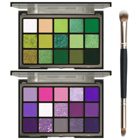 UCANBE Green Forest palette swatches show vibrant greens for bold Halloween looks