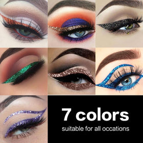 UCANBE green shimmer eyeliner for vibrant daytime pops.
