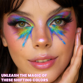 UCANBE Multichrome Chameleon festival-ready look with four vivid shades