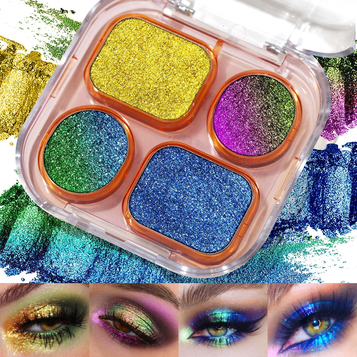 UCANBE Multichrome Chameleon palette swatches show color shifts for dynamic looks