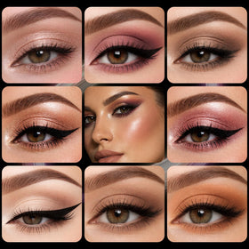 UCANBE Nude and Rose shimmer shades palette provides buildable glow for versatile looks
