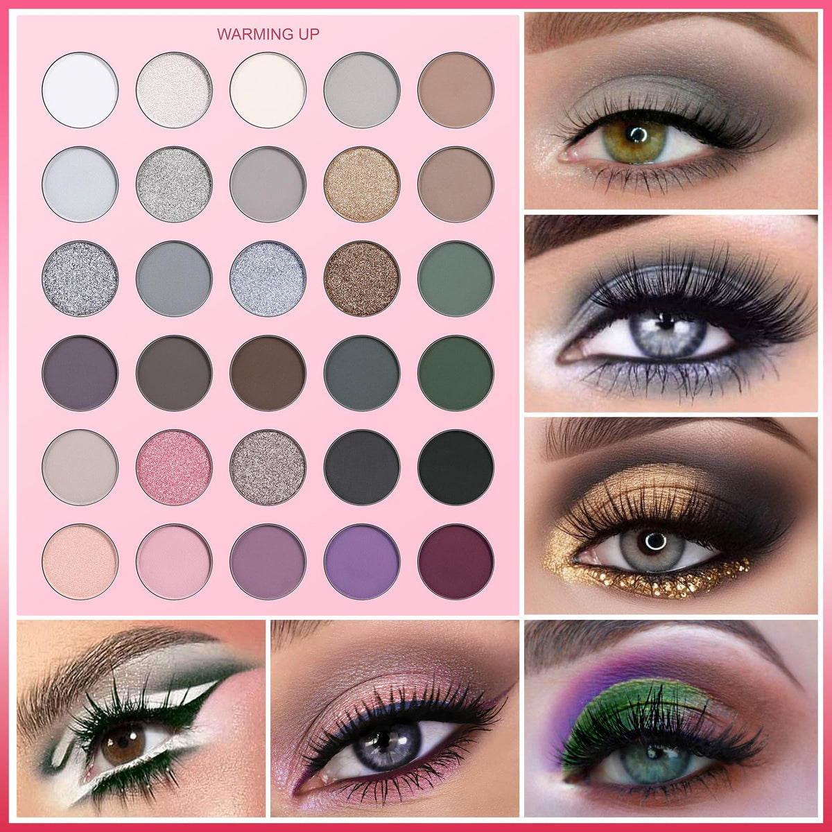 UCANBE Pretty All Set blush and highlighter area offers radiant glow options.
