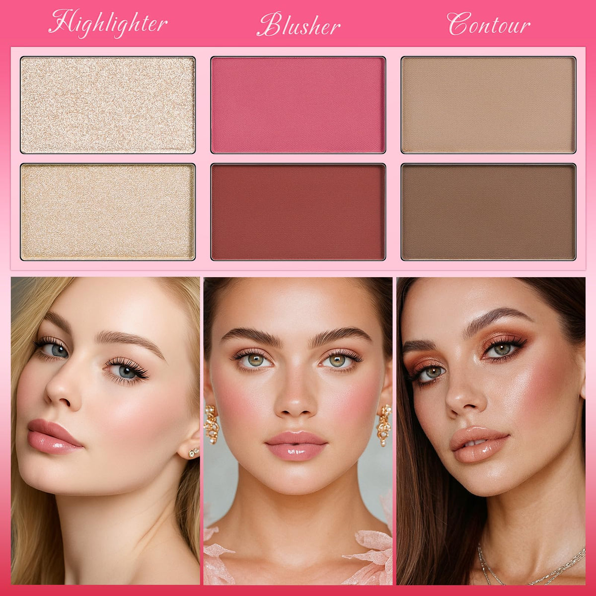 UCANBE Pretty All Set dramatic evening look swatches for bold style.