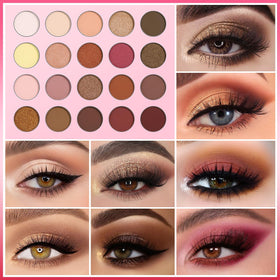 UCANBE Pretty All Set eye, brow, and contour shades for shaping looks.
