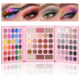 UCANBE Pretty All Set palette open case with 86 colors for versatile looks.