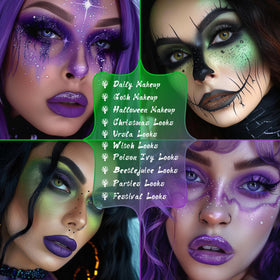 UCANBE Purple Witch shades offer smoky depth perfect for cosplay and festival makeup
