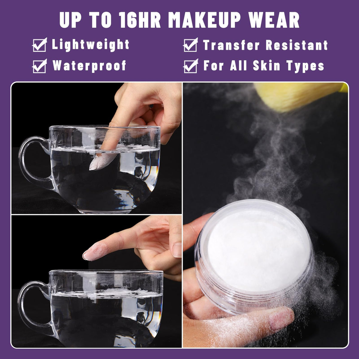 UCANBEMAKEUP fine mist nozzle delivering even coverage