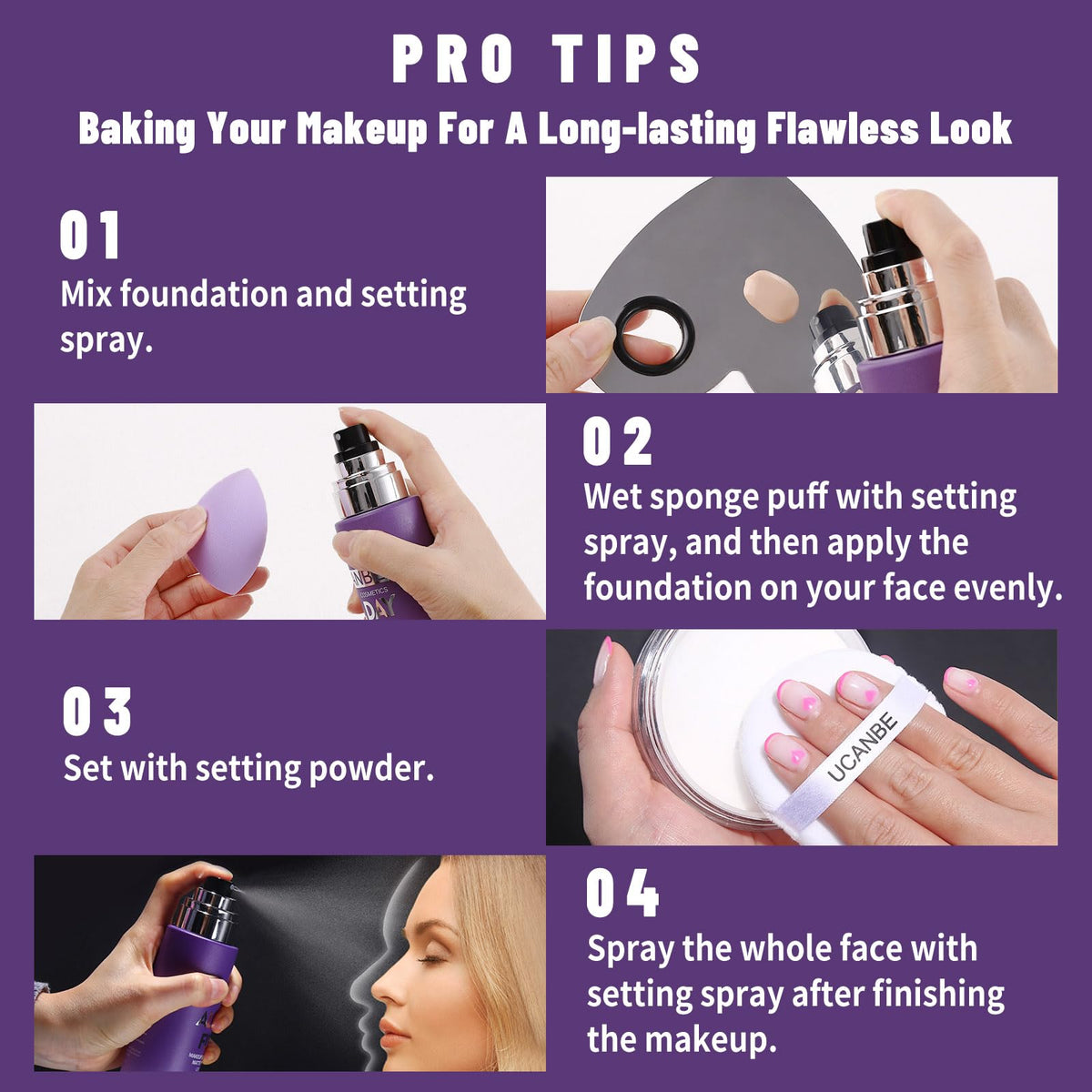 UCANBEMAKEUP hydrating fixer for balanced complexion