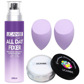 UCANBEMAKEUP setting spray 6.76 oz for long-lasting matte finish and oil control