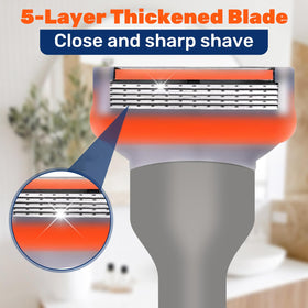 Uceento lubrication strip enhances glide to help prevent nicks.