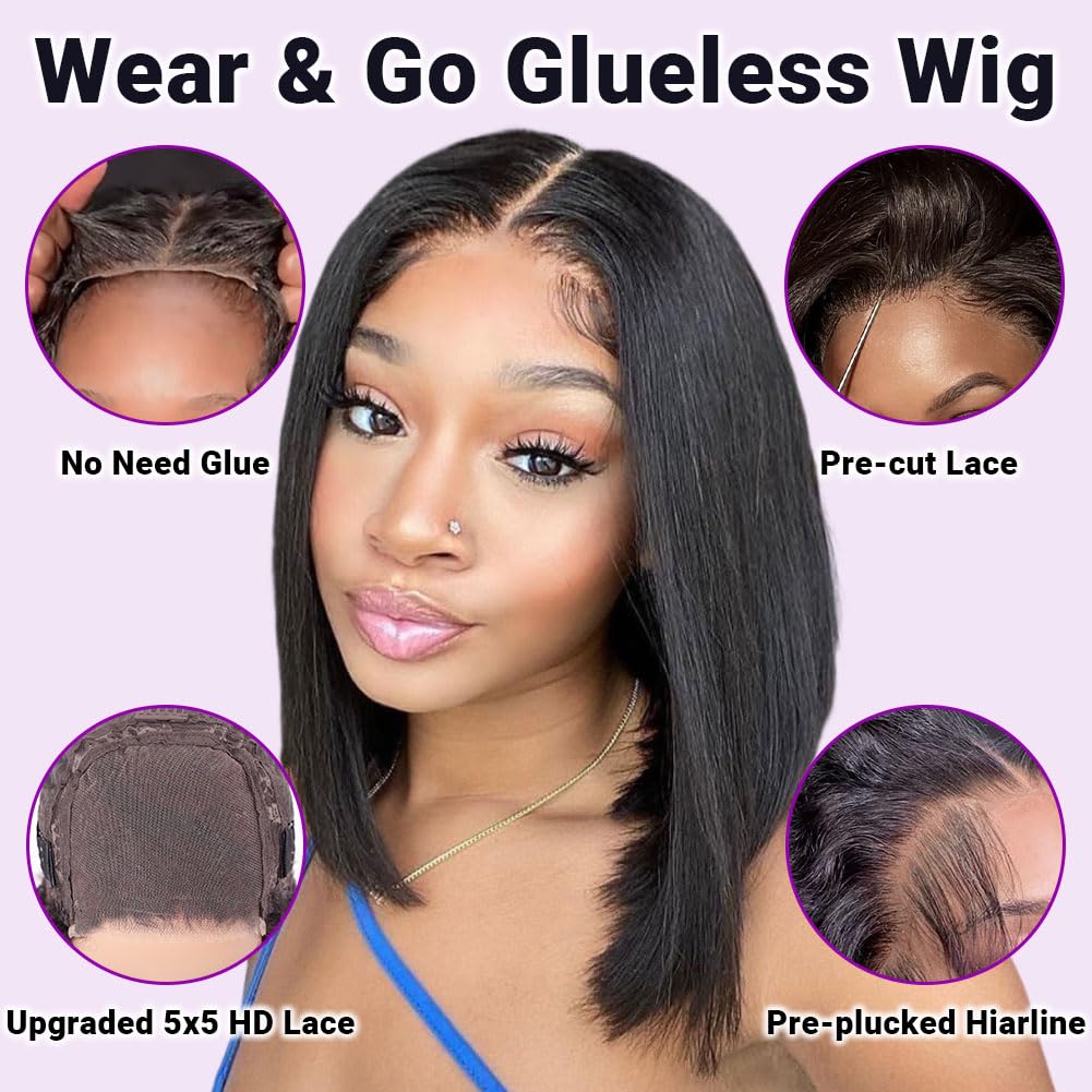 UCUVIC HD lace front wig with breathable cap and versatile parting