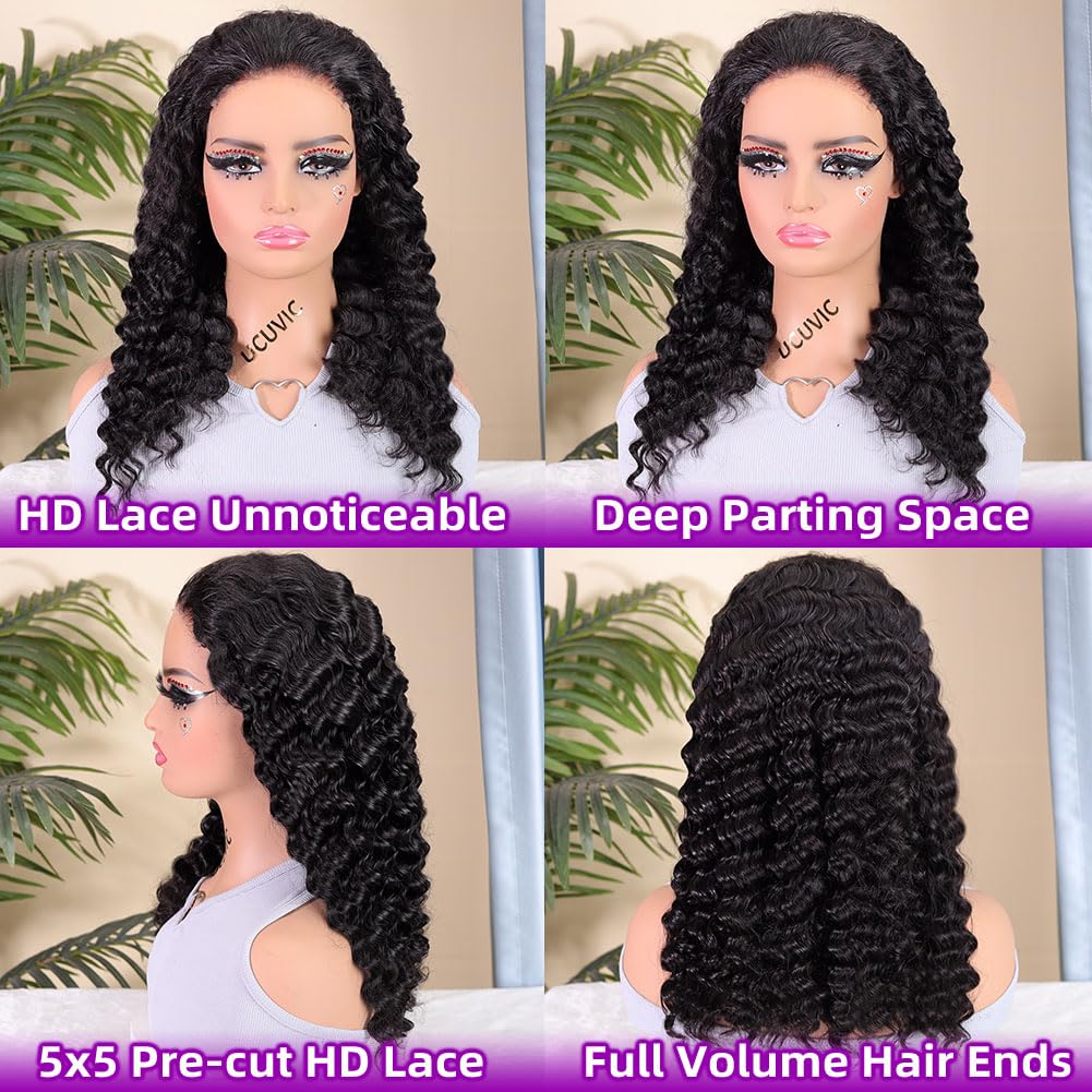 UCUVIC pre-plucked pre-cut wig saves time for busy mornings.