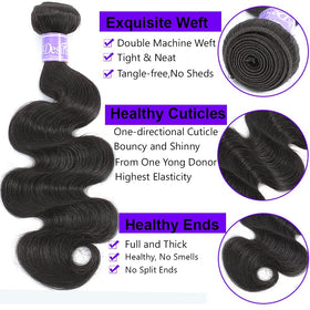 UDesire virgin hair double weft emphasizing fullness without shedding
