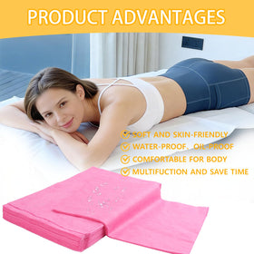 Udazzlo breathable pink bed sheets improve comfort during treatments