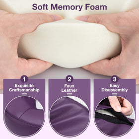 Udefineit Memory foam face pillow provides soft, breathable support.