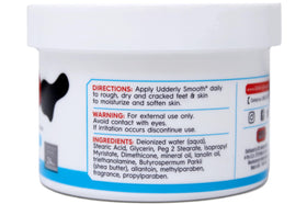 Udderly Smooth fast-absorbing texture on feet supports daily care