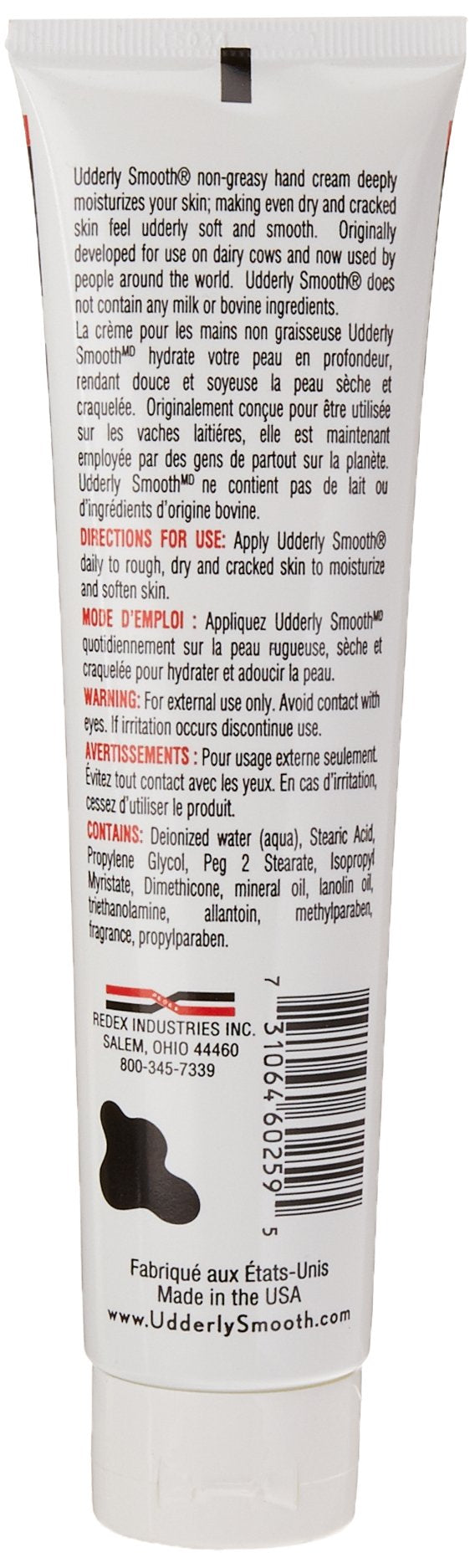 Close-up of applying Udderly Smooth hand cream for fast-absorbing hydration.