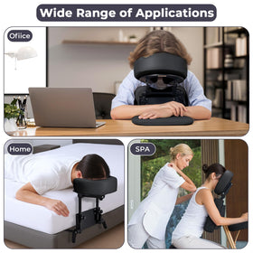 Udefineit face-down cradle with breathing hole enabling easy breathing