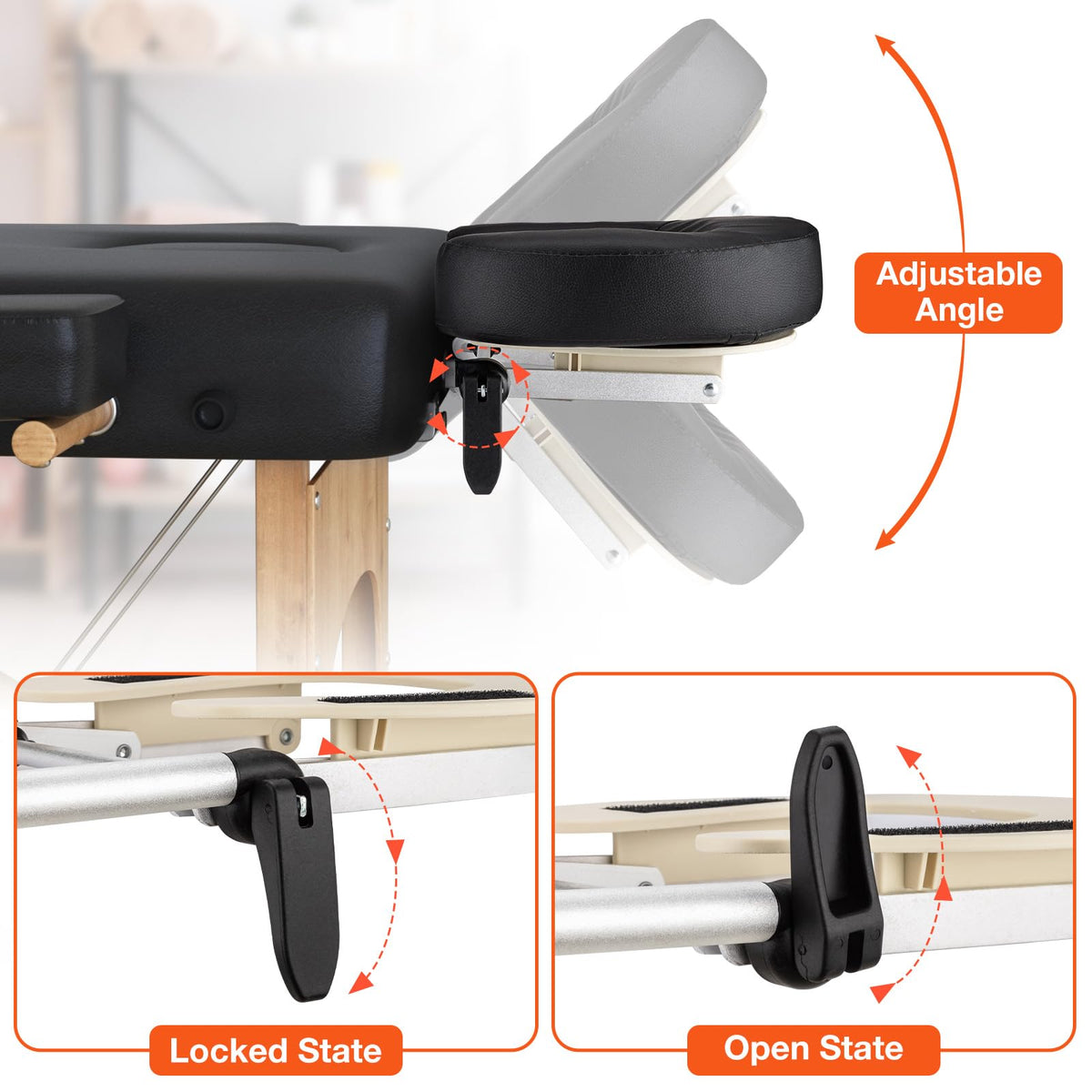 Udefineit ergonomic face contour fits facial features for relaxed sessions.