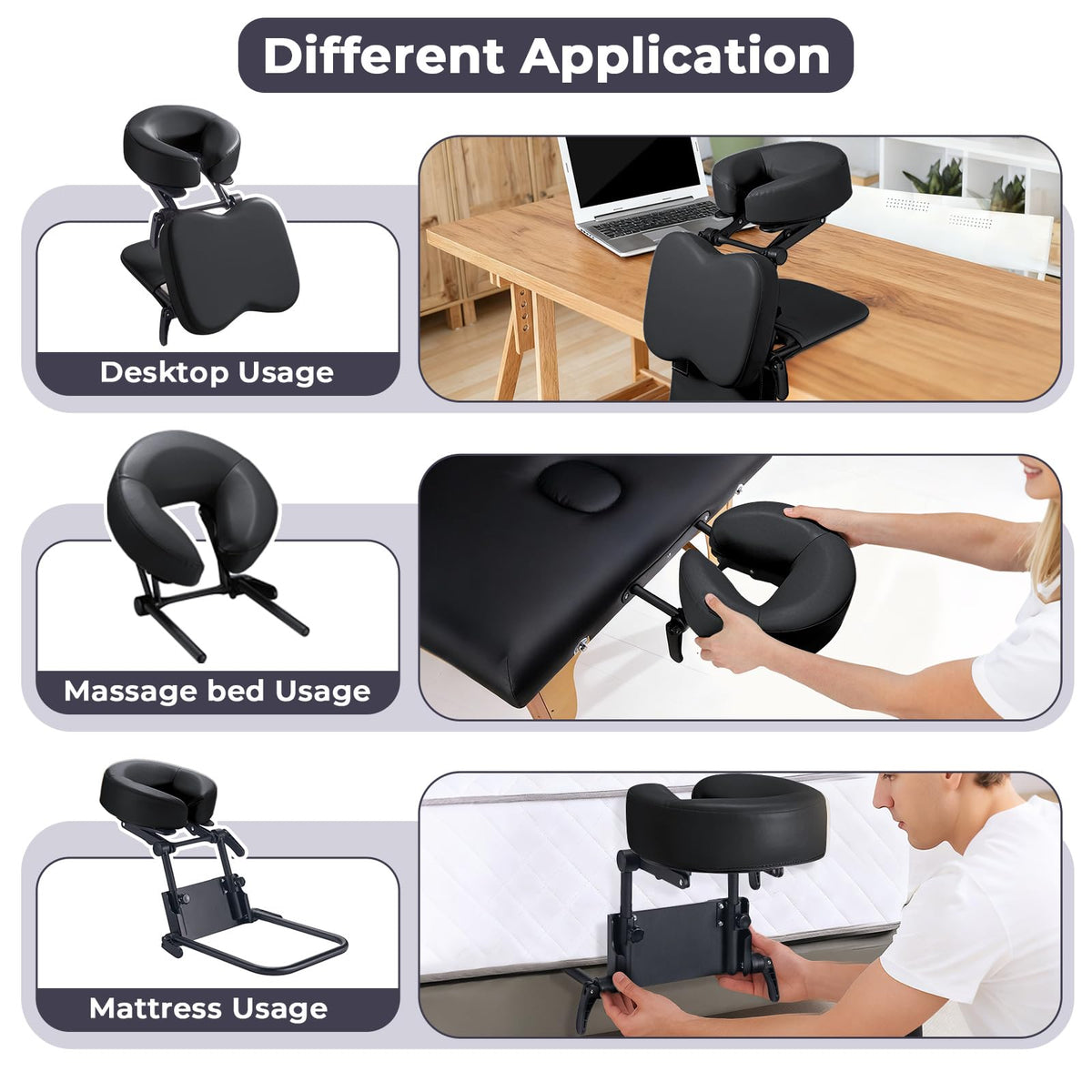 Udefineit soft memory foam face pillow delivering comfortable neck support