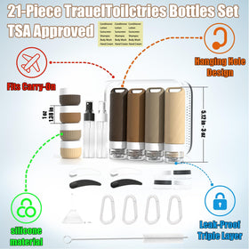 Udihch travel jars 1oz 4-pack ideal for creams and balms on the go.