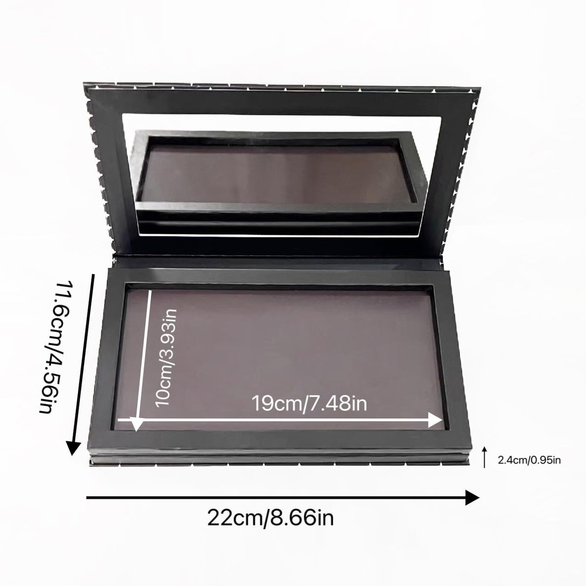 UDTIP open two-layer palette with organized compartments for 1-inch pans