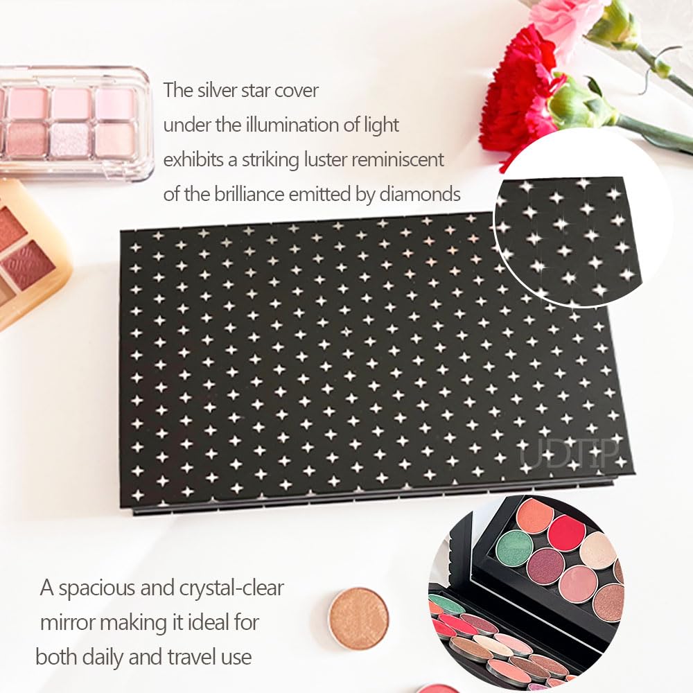 UDTIP silver star design close-up on palette