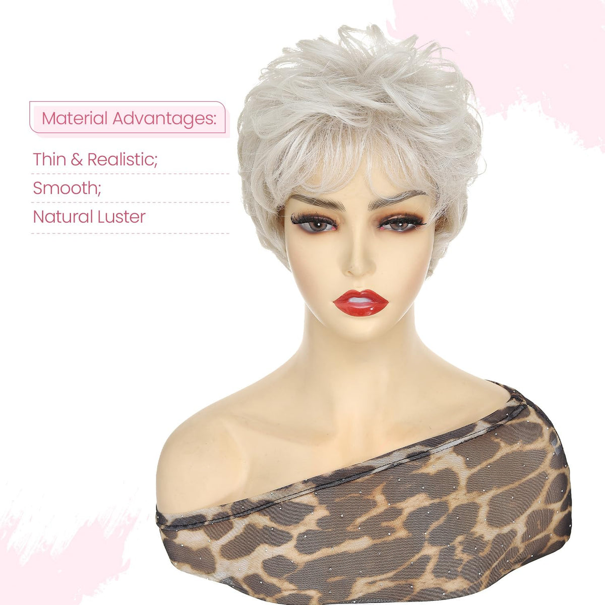 UDU daily-wear friendly wig designed for seniors seeking a neat look.