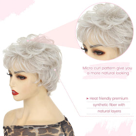 UDU lightweight breathable fiber wig keeps you comfortable all day.