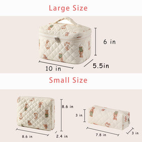 Uekeboag floral quilted design enhances everyday cosmetic organization.