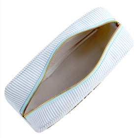 uekeboag Lightweight canvas makeup bag lightweight and durable for travel.