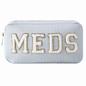 uekeboag seersucker chenille patches bag with monogram for easy organization