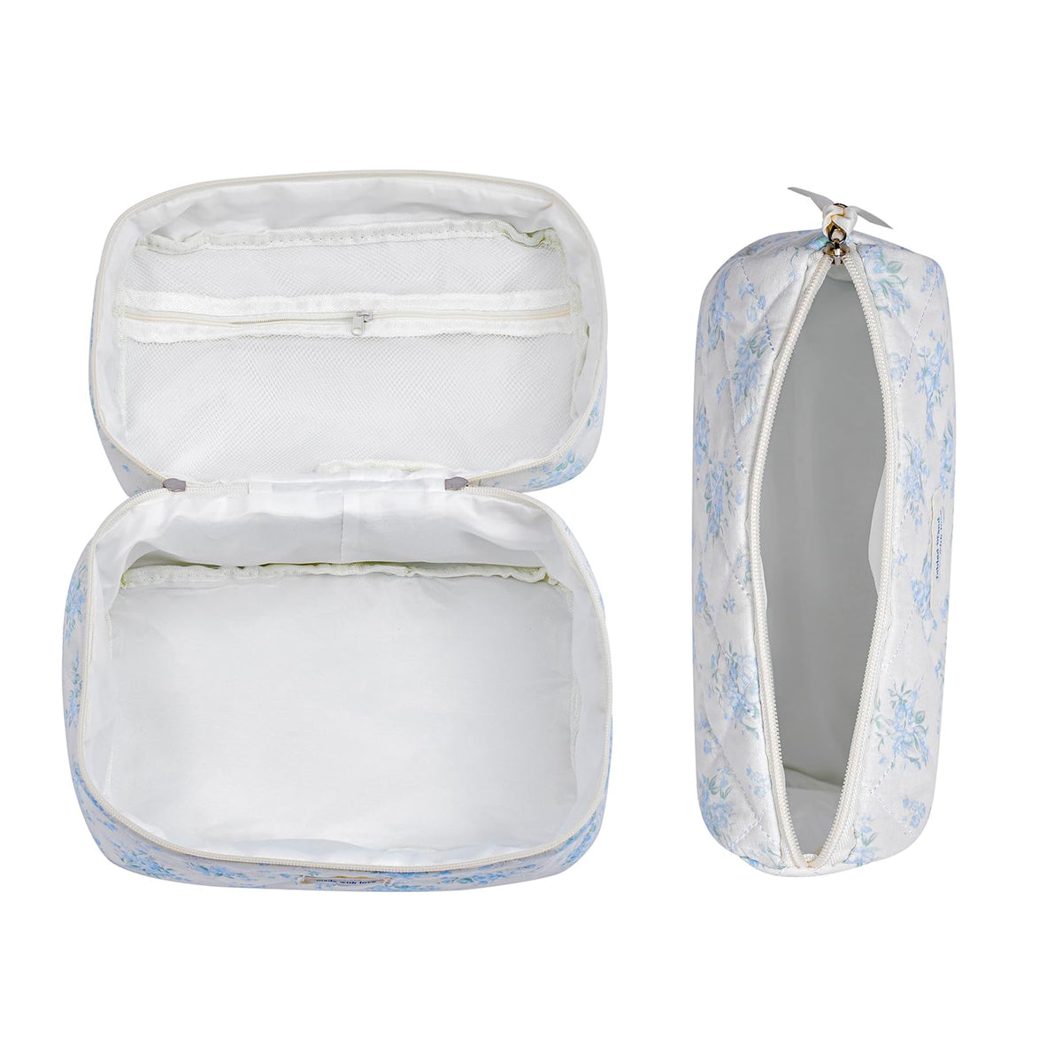 uekeboag soft cotton fabric provides gentle touch and protection for cosmetics.