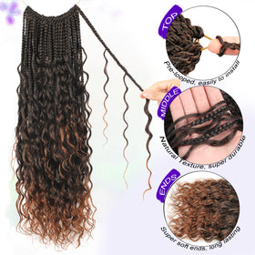 UENOKIPS Goddess Box Braids 8 packs option for full protective style.