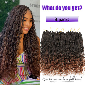 UENOKIPS Goddess Box Braids pre-looped assembly highlights easy installation and secure styling.