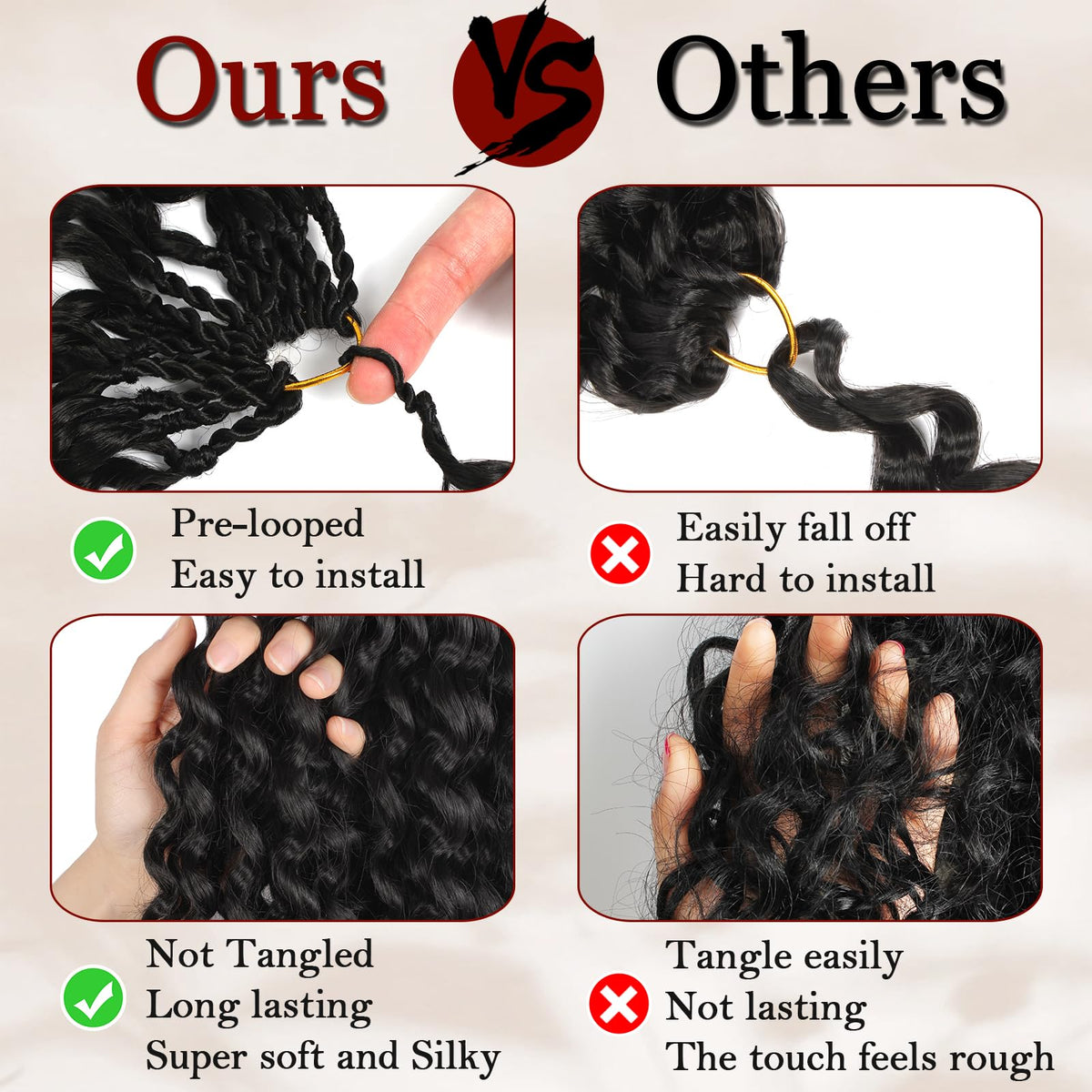 UENOKIPS Gogo Curl pre-twist top shows quick, beginner-friendly installation.