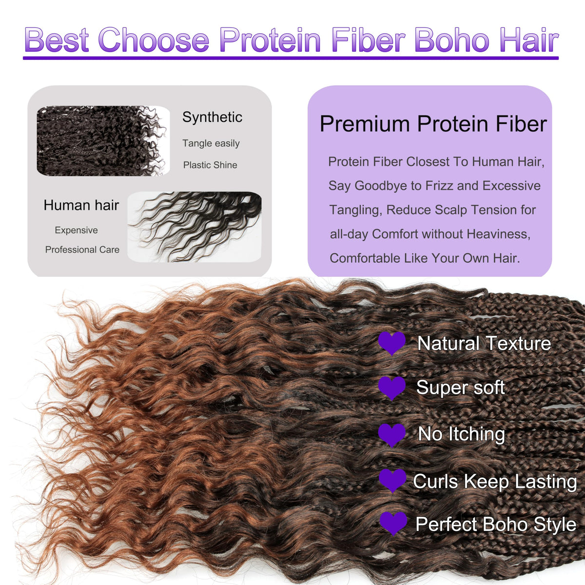 UENOKIPS lightweight crochet hair delivers all-day comfort.