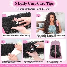 UENOKIPS Natural silky feel mimics real hair for a realistic curl pattern.