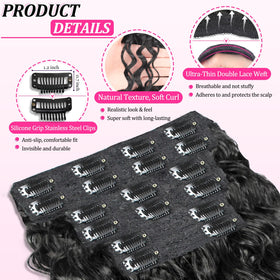 UENOKIPS Non-slip clips with silicone pads secure a comfortable, lasting fit.